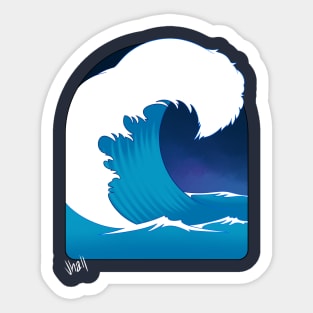 Midnight Wave Sticker